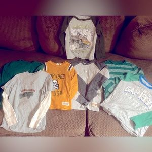 GAP long sleeve tshirt bundle Boys small